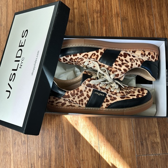 JSLIDES TINSLEY LEOPARD SNEAKERS - Picture 7 of 11